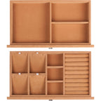 Durable Construction Jewelry Safe with Fireproof Protection - White or Black