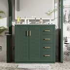 Bathroom Vanity With Sink Combo, Storage Cabinet, Freestanding Set