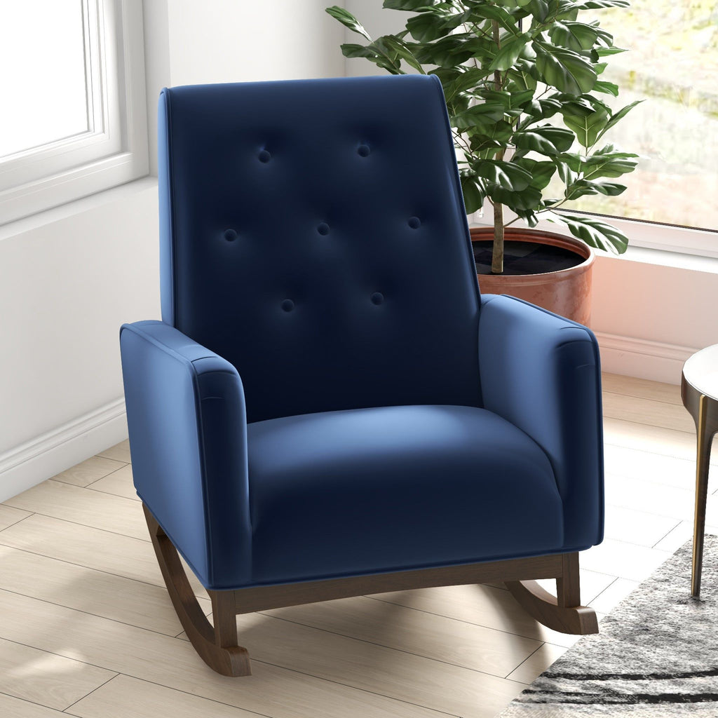 Demetrius Solid Wood Rocking Chair - Multiple Colors