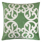 Vintage Vine Pillow Covers with Hidden Zipper - Green