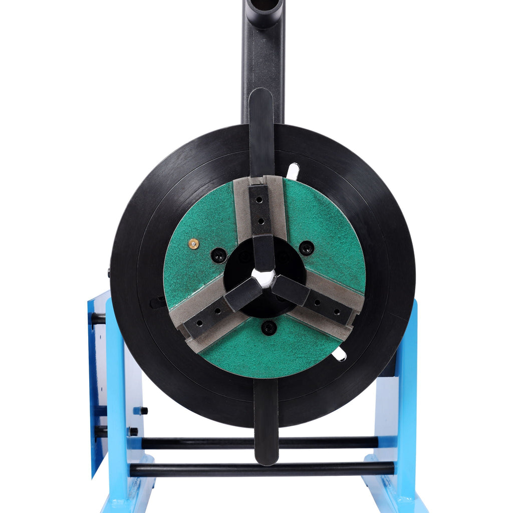Heavy Duty Rotary Welding Positioner Turntable Table with Manual Tilt - Blue