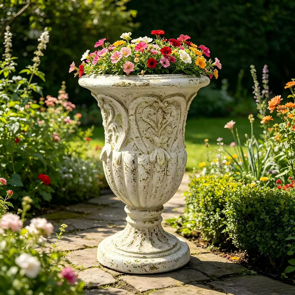 Rust Finish MGO Garden Planter with Drainage Hole - Garden Pots & Planters