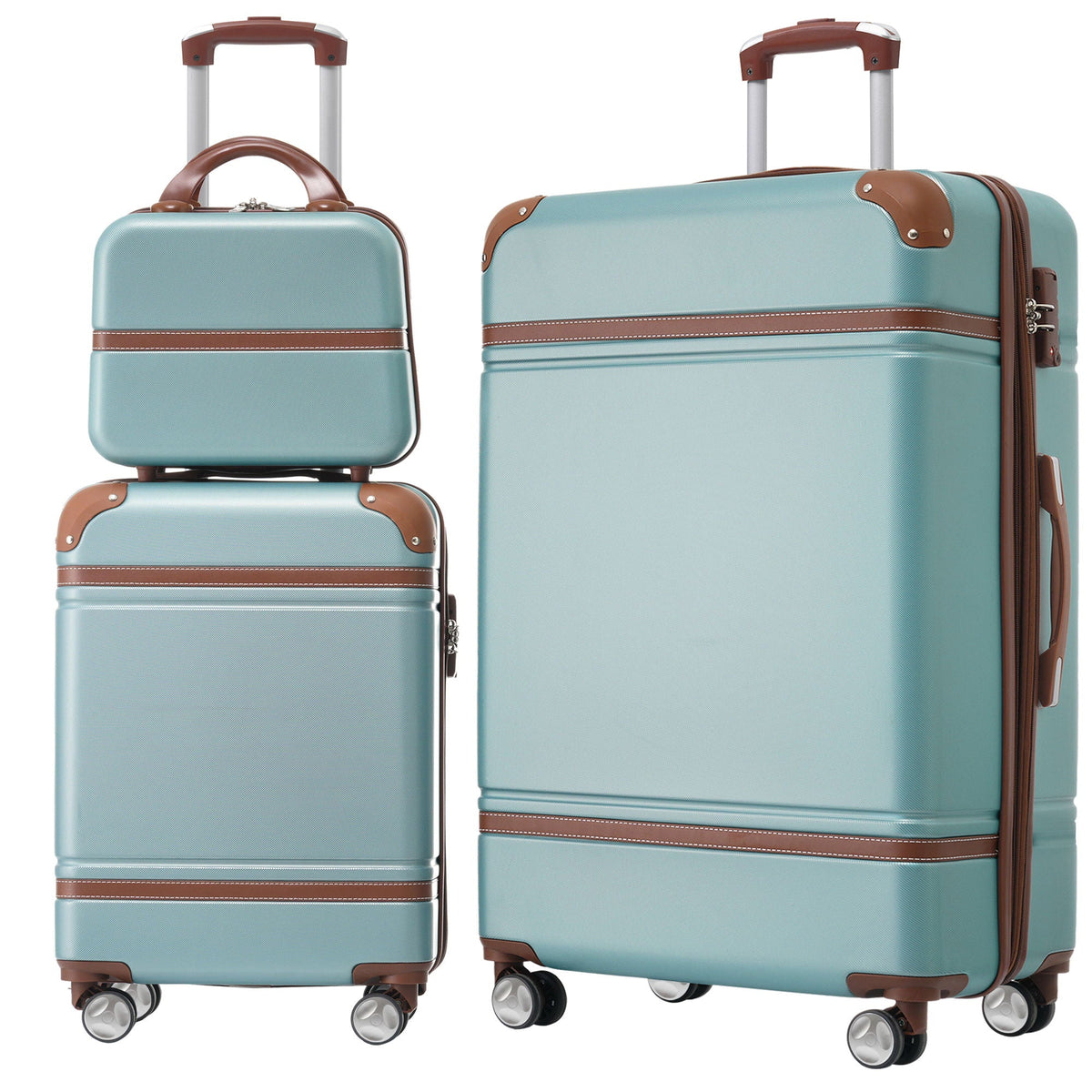 Hardshell Luggage Set 3-Piece Spinner with TSA Lock - Lightweight, Multiple Colors