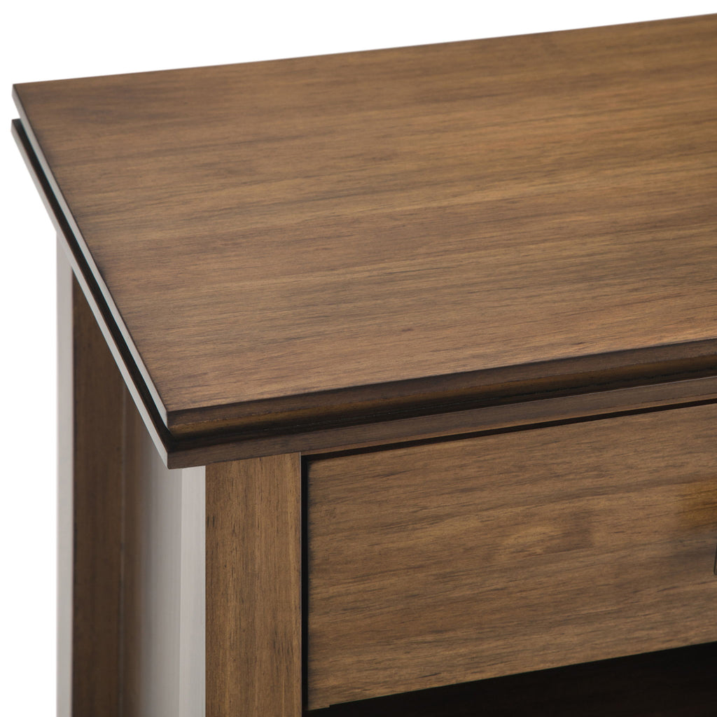 Handcrafted Bedside Table with Drawer and Shelf - Multiple Colors