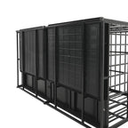 Extra Large Heavy Duty Dog Crate with Removable Pans - Black