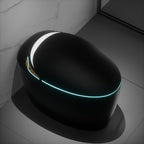 Smart Toilet with Bidet Built In, Auto Open/Close & Foot Sensor - White Porcelain