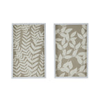Shadow Box Wall Decor with Paper Florals – White