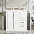 Bathroom Vanity With Sink Combo, Storage Cabinet, Freestanding Set