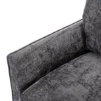 360° Swivel Accent Chair with Chenille Upholstery - Gray