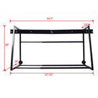 Heavy Duty Adjustable Garage Wall Multi-Tire Rack Storage with 400 lb Capacity - Black