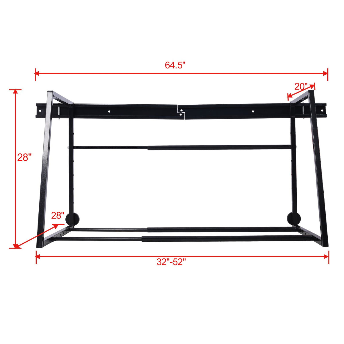 Heavy Duty Adjustable Garage Wall Multi-Tire Rack Storage with 400 lb Capacity - Black