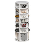 Rotating Shoe Rack Tower - 7-Tier Spinning Shoe Organizer