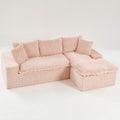 Convertible Modular Sectional Sofa with Twin Seat and Chaise - Multiple Colors