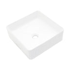 Modern Ceramic Vessel Bathroom Sink with Stain Resistance - White