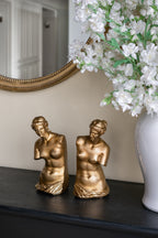 Venus de Milo Bookends with Gold Finish - Set of 2