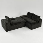Convertible Modular Sectional Sofa with Twin Seat and Chaise - Multiple Colors