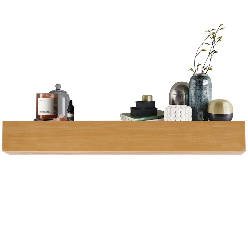 Floating Fireplace Mantel Shelf with Invisible Wall Mount - Multiple Colors
