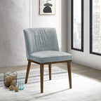 Mid-Century Dining Chair Set of 2 with Solid Wood Frame - Dark Gray or White