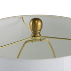 Teardrop Silhouette Table Lamp with Black and Gold Base - Black/Gold