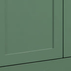 Green Bathroom Vanity with Single Undermount Sink and Storage - Solid Wood