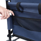 3-in-1 Convertible Folding Outdoor Wagon with Bench Seat - Dark Blue