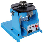 Portable Rotary Welding Positioner with 3 Jaw Lathe Chuck - Blue