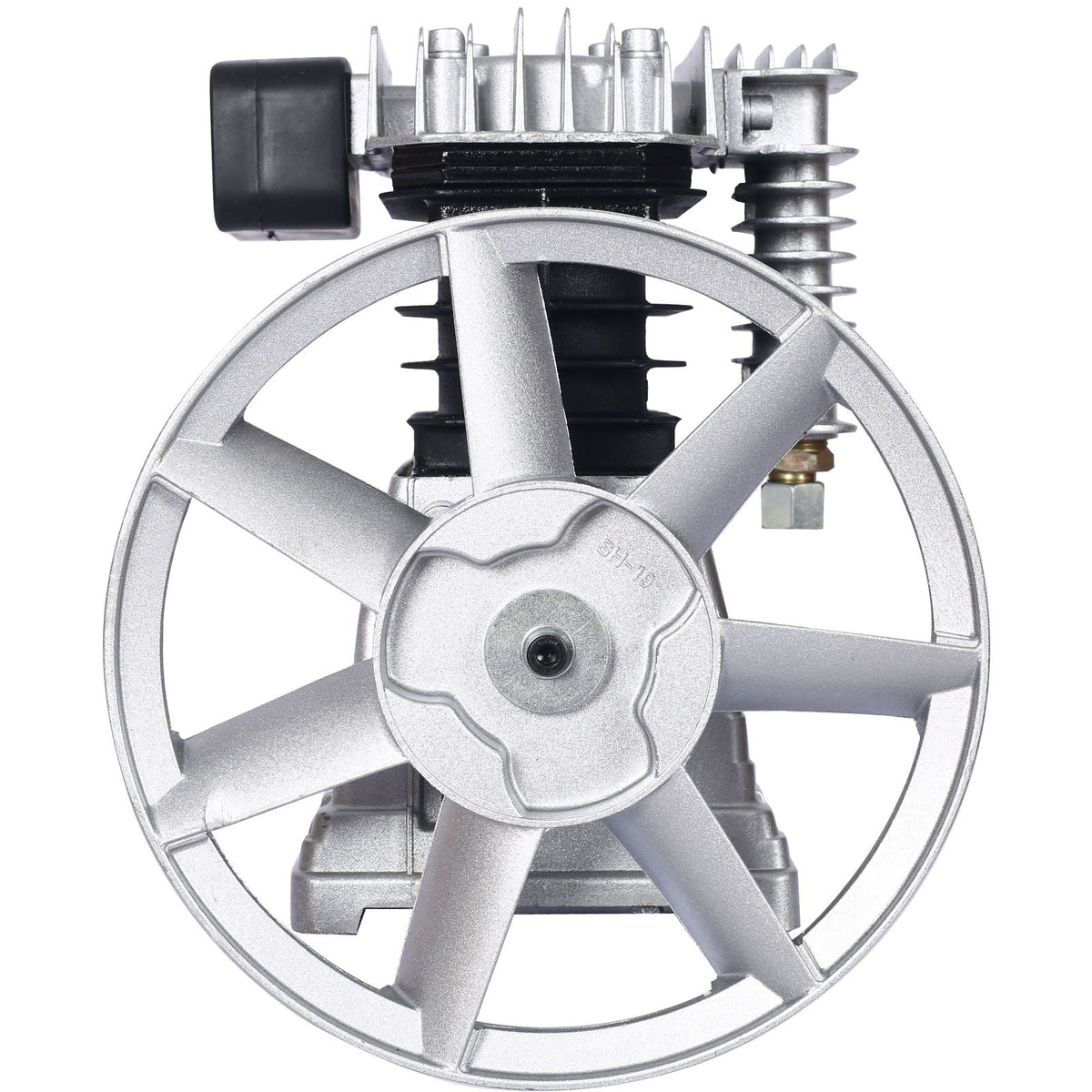 Piston 3Hp Air Compressor Head Pump with 2.2Kw Power - Silver