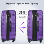 Hardshell Luggage Sets 4 Pieces with TSA Lock and Spinner Wheels - Multiple Colors