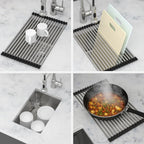 Gray Undermount Steel Kitchen Sink with Deep Single Bowl Basin
