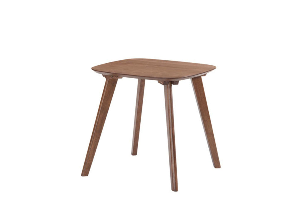 Brown Wood End Table with Contemporary Square Design