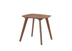Brown Wood End Table with Contemporary Square Design