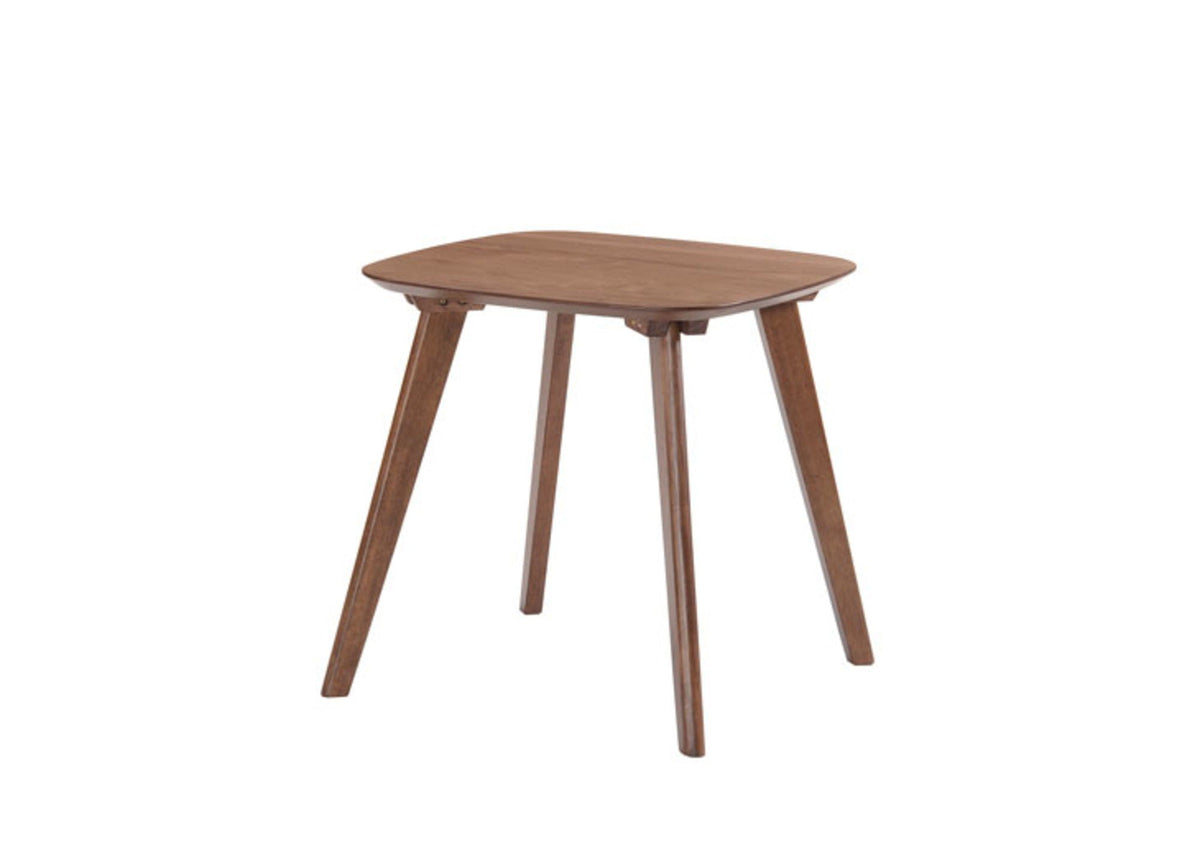 Brown Wood End Table with Contemporary Square Design