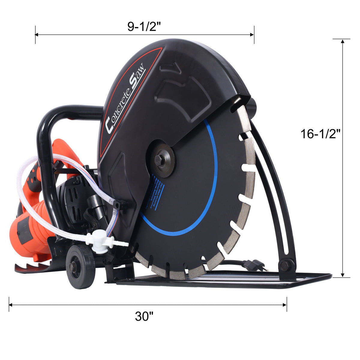 Electric 14" Cut Off Saw with Wet/Dry Functionality – Black