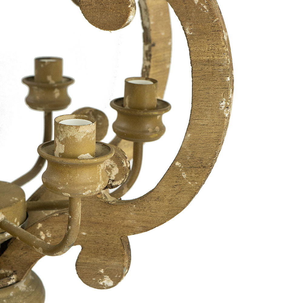 Farmhouse Chandelier with Adjustable Chain - Multiple Colors