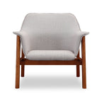 Weave Accent Armchair with Wood Frame - Gray, Beige, or Orange