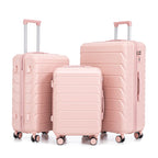 3 Pieces Set Spinner Wheel Luggage With Combination Lock