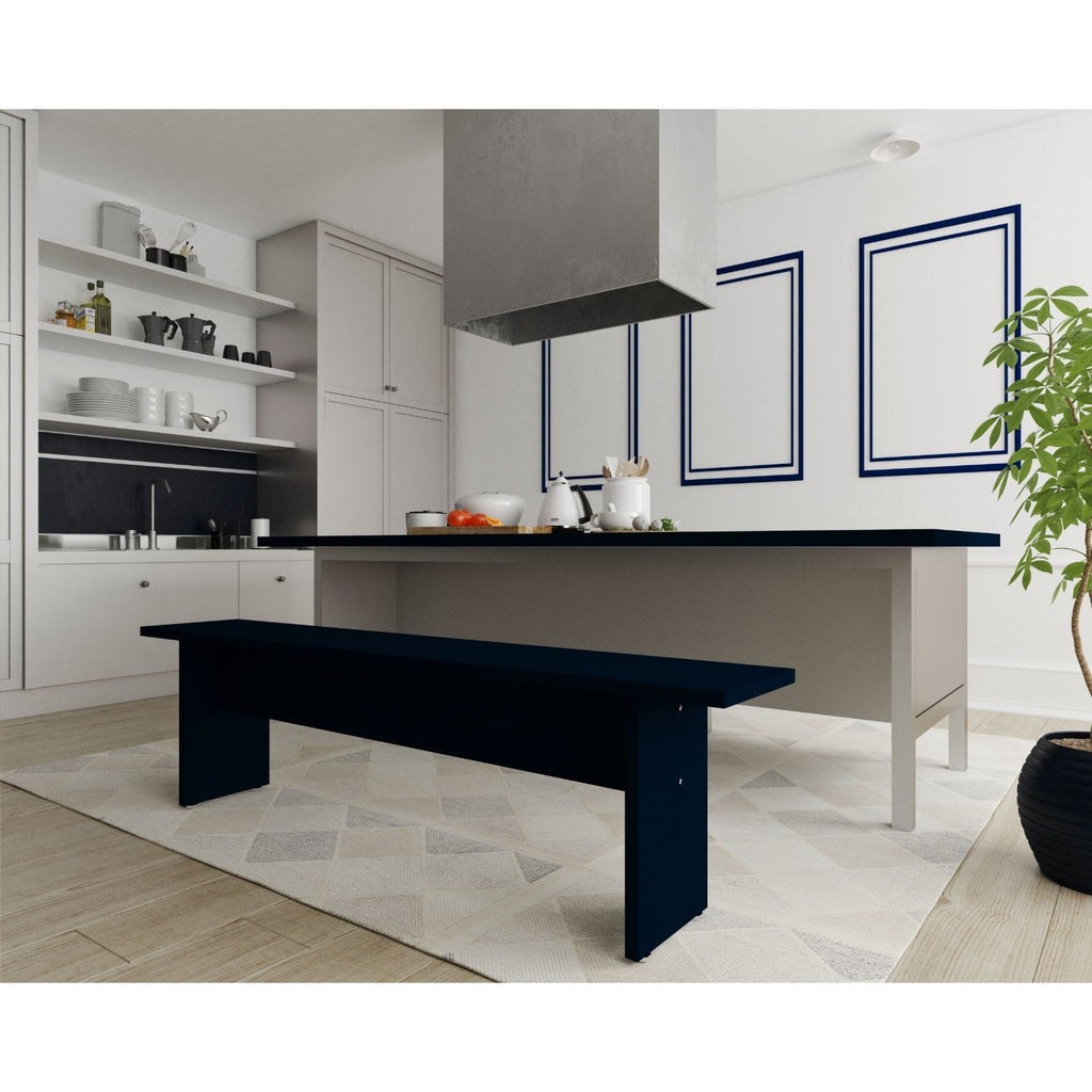 Nomad Dining Bench for 2 Persons with Sturdy Wood Construction - Multiple Colors