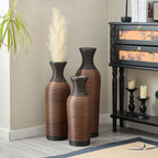 Classic And Neat Floor Vase with High Independent Stand - Multiple Colors