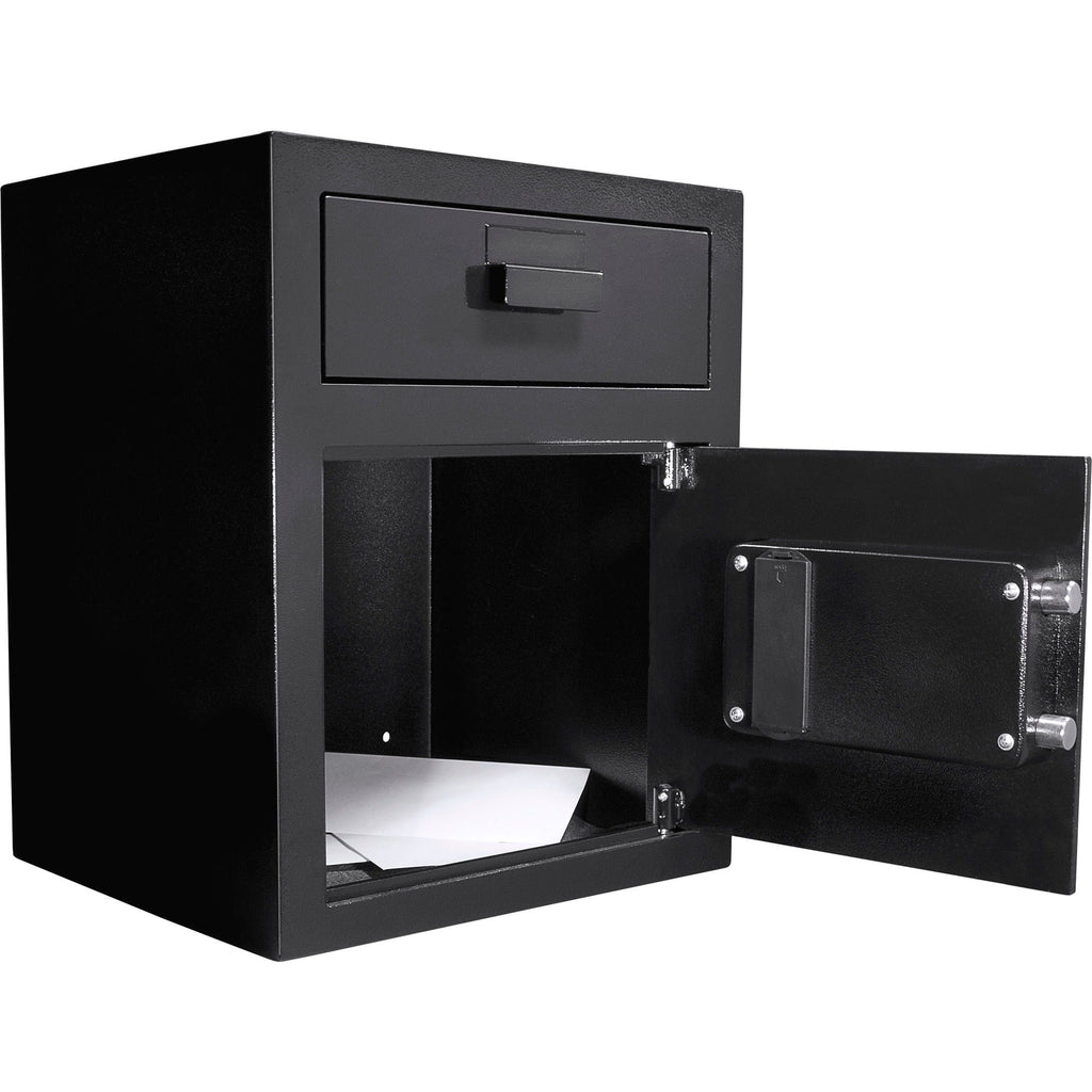 Durable Keypad Depository Safe with Dual PIN Access - Black