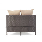 Pt Limon Modern Outdoor Single Sofa with Iron Frame – Pearl Silver or Light Brown