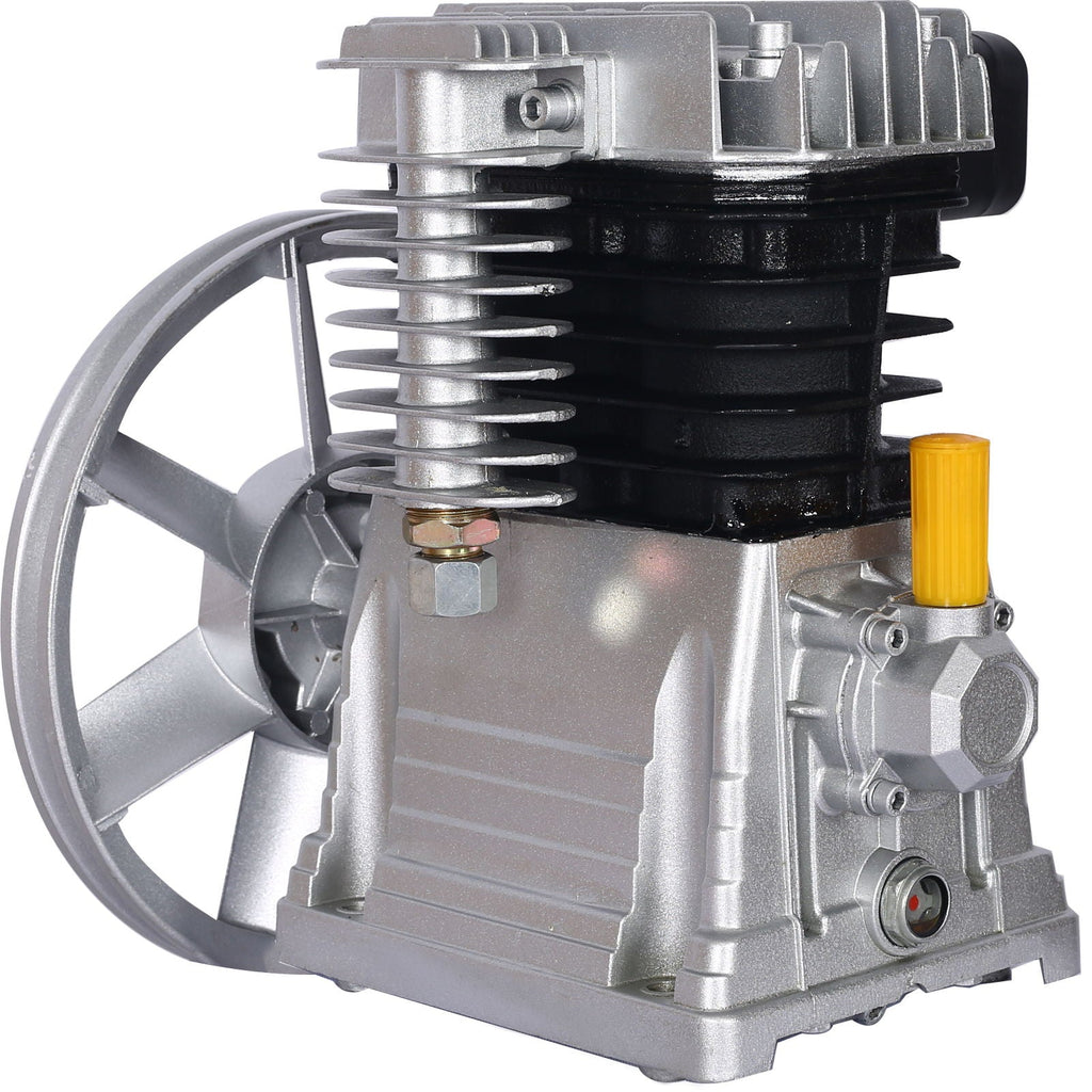 Piston 3Hp Air Compressor Head Pump with 2.2Kw Power - Silver