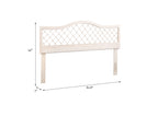 King Size Rattan Headboard with Adjustable Height - Natural