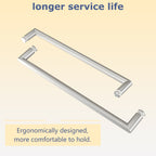 Brushed Nickel Frameless Sliding Shower Door with Double Bypass - 43-48" W x 76" H