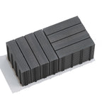 Weather Resistant Interlocking Deck Tiles - Light Brown or Dark Gray