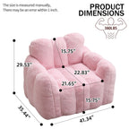 Lotus Style Compression Sofa Bean Bag with Ergonomic Design - White or Pink