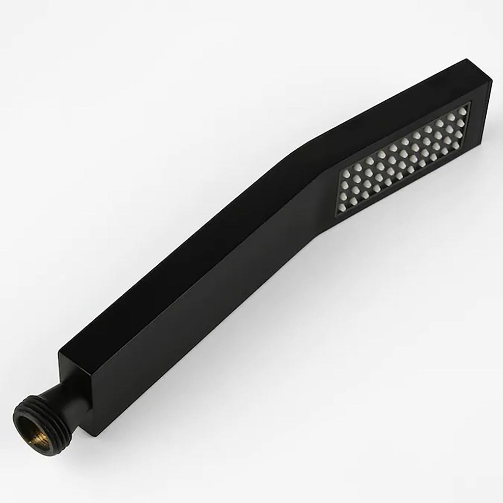 Brass Shower System with 10" Rainfall Shower Head & Handheld Sprayer - Matte Black