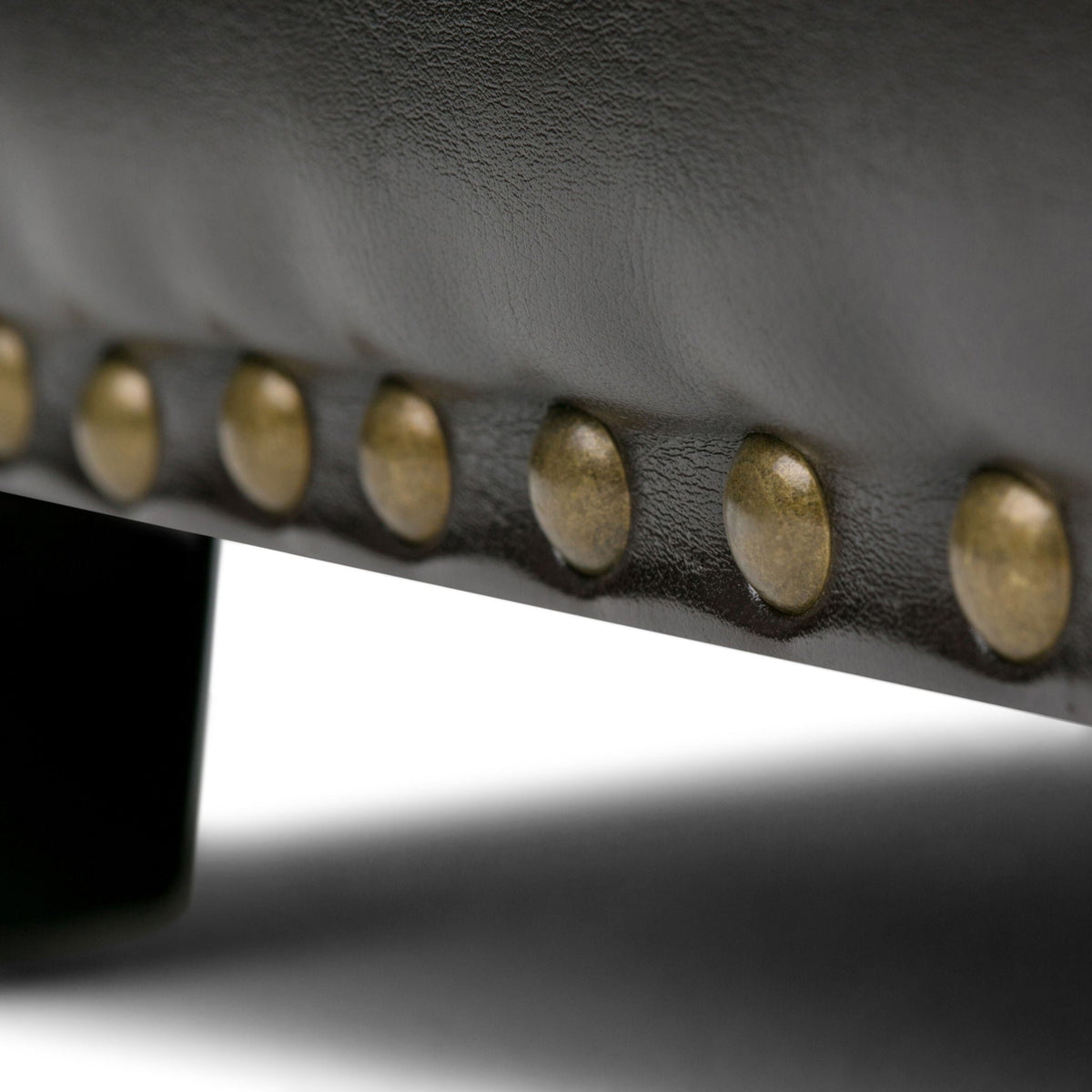 Coffee Brown Storage Ottoman with Safety Hinge - Tufted Detail