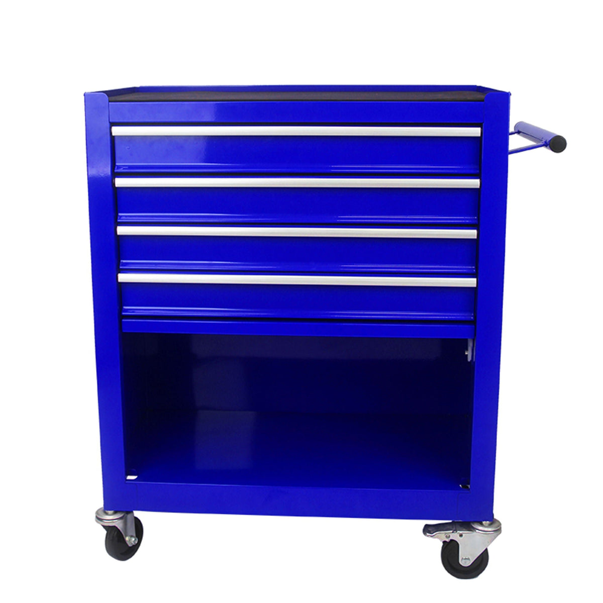 Multifunctional 4-Drawer Tool Cart with Wheels - Blue or Orange