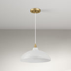Astral Single Light Pendant Lamp For Entrance Kitchen Island - Gold / White