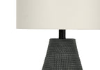 Contemporary Resin Table Lamp with 3-Way Lighting - Black